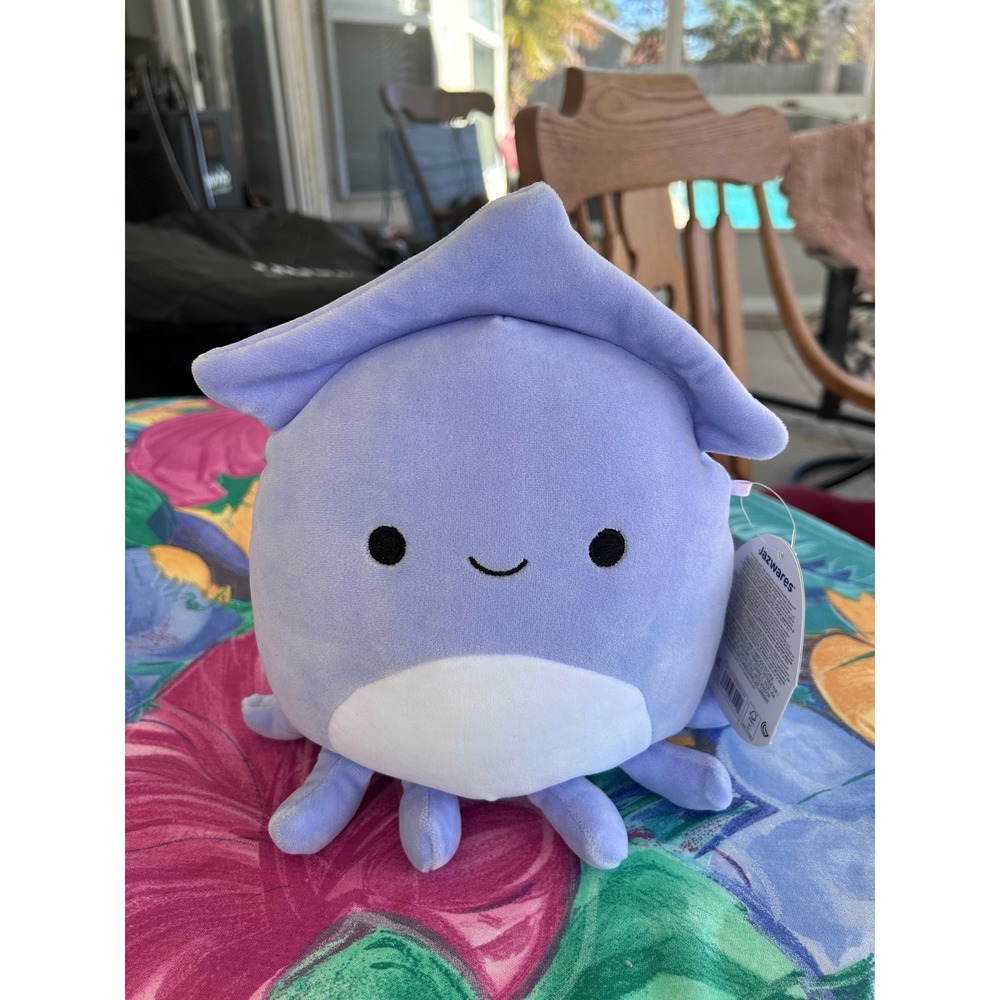 Squishmallows Stacy the Squid 7 x 9 Inch‎ Purple Plush Jazwares S7 #299 NWT